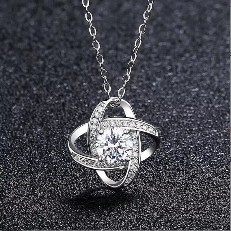 Girls Hollow Inlaid Zircon Pendant Necklace, Accessories Best Friend Birthday Gift, to My Unbiological Sister Series Necklace